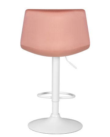 Набор 2 шт Стул барный TAILOR WHITE, пудрово-розовый велюр (MJ9-32)