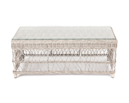 "Гранд Латте" стол журнальный из искусственного ротанга, цвет бежевый