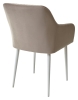 Стул BRANDY-X латте #25 белый каркас, велюр