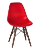 Стул обеденный LMZL-PP623 ножки темный бук сиденья красный