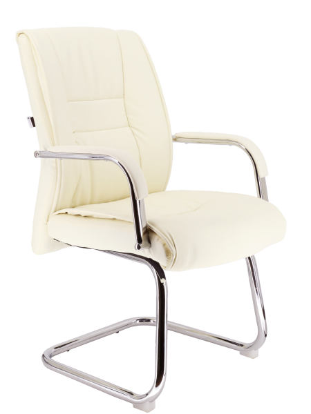 Кресло для посетителей Kent CF экокожа кремовый