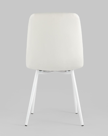 Стул Oliver экокожа белый белые ножки 2 шт.