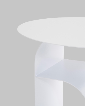 Журнальный столик Arwel металл белый