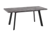 Стол Leon Lux Radial-180 раздвижной, дымчатая керамика, черный 180(240)х95