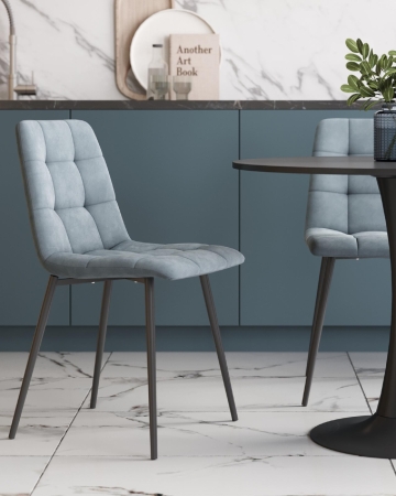 Стул Одди велюр серый