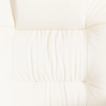 Кресло СН9944 экокожа и металл, белый и хромированный