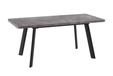 Стол Leon Lux Radial-180 раздвижной, дымчатая керамика, черный 180(240)х95