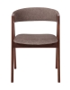 Стул "Честер 1" темный орех, ткань Айсберг корица