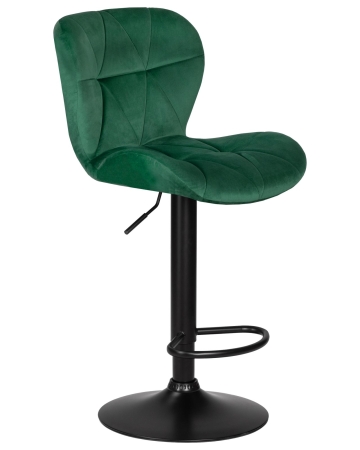 Набор 2 шт Стул барный BARNY BLACK, зеленый велюр (MJ9-88)