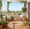 Комплект (стол + 2 стула) Secret de Maison Амальфи/Amalfi белый фото в интернет-магазине Stoolmarket