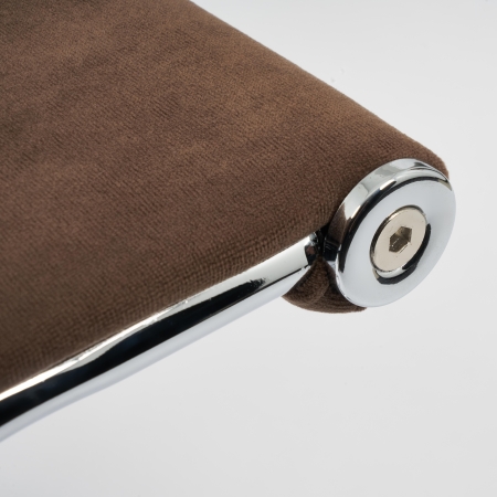 Кресло URBAN-LOW флок, коричневый