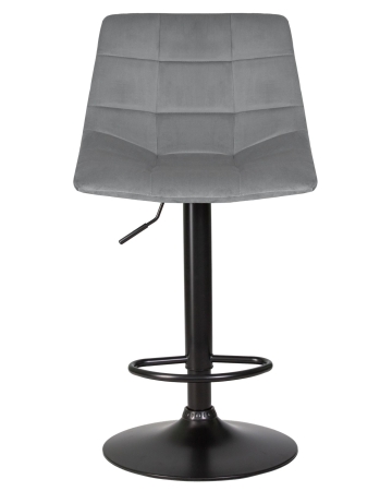 Набор 2 шт Стул барный TAILOR BLACK, серый велюр (MJ9-75)