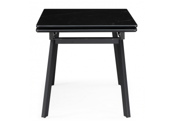 Керамический стол Норман 140(200)х80 черный мрамор, черный