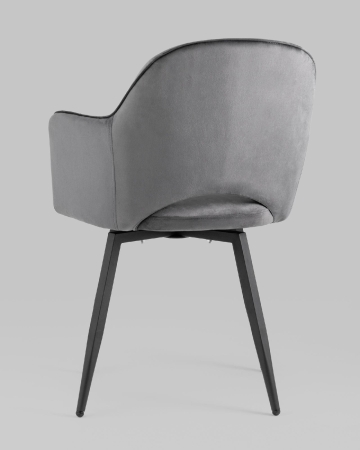 Стул Венера вращающийся велюр серый 2 шт.