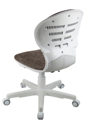 Кресло 1139 FW PL белый велюр Bliss 07 шоколад