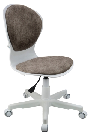 Кресло 1139 FW PL белый велюр Bliss 07 шоколад