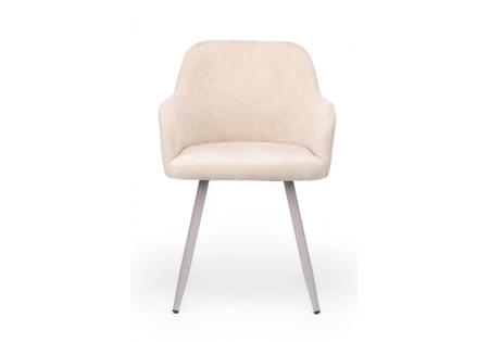 Стул на металлокаркасе Инфини 360 латте (ocean 003), серый