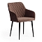 Кресло BREMO (mod. 708) ткань/металл, 58х55х83 см, коричневый/черный