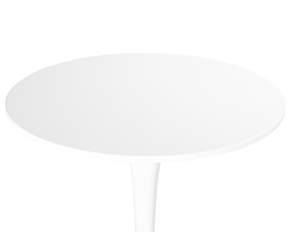 Стол барный MIA BAR белая столешница, белое основание