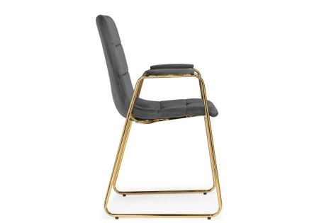 Стул Lana темно-серый, золотой
