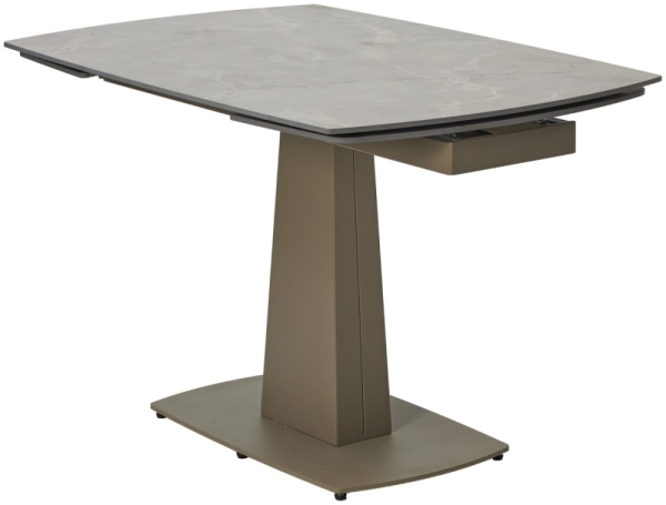 Стол BALDE 120 MATT LATTE STONE SOLID CERAMIC, TAUPE