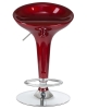 Стул барный BOMBA бордовый металлик