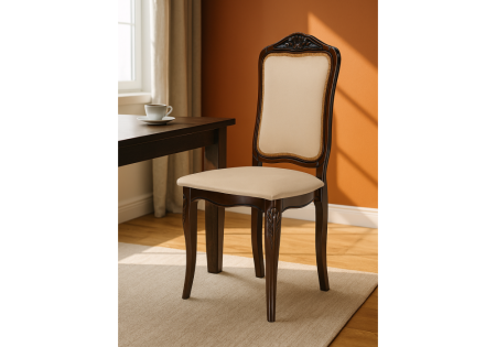 Стул деревянный Эмилин вишня, муса темная 082