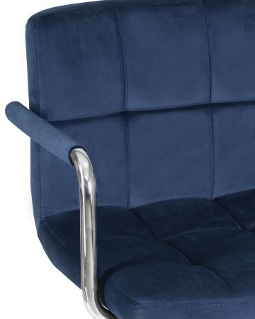 Офисное кресло для персонала TERRY синий велюр MJ9-117 Офисное кресло для персонала TERRY синий велюр MJ9-117
