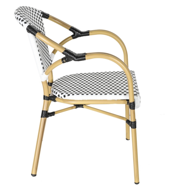 "Кабри" плетеный стул из искусственного ротанга, черный