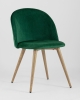 Стул Лион велюр с ромбами зеленый Стул Лион велюр с ромбами зеленый