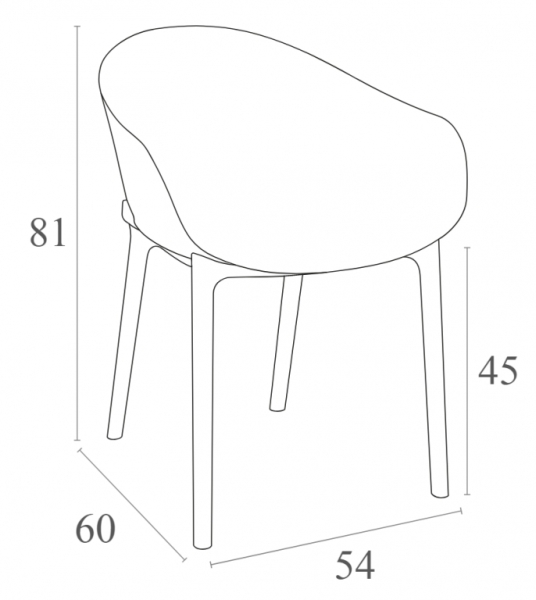 Кресло пластиковое Siesta Contract Sky