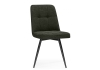 Стул на металлокаркасе Texas 4 поворотный темно-зеленый, черный