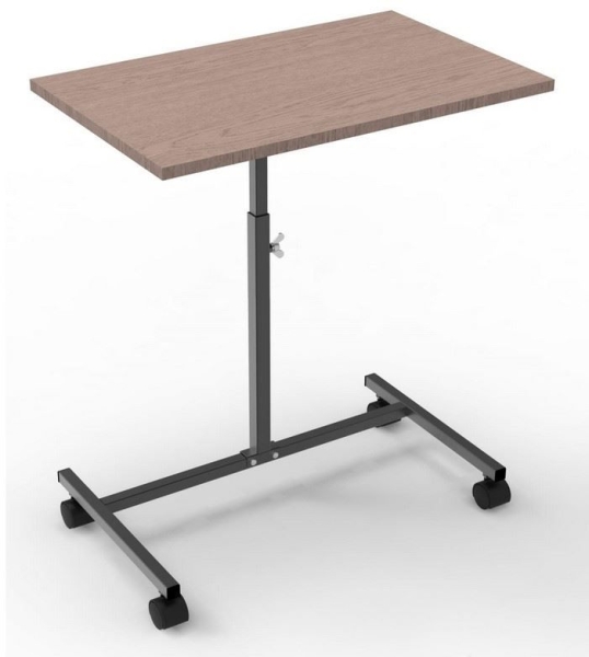 Подкатной стол СЛКС-7 каркас черный, ясень шимо темный