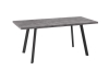 Стол раздвижной БОРГ-140(180)х85 дымчатая керамика, черный