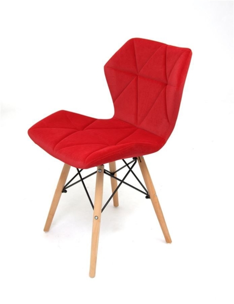 Стул S-879MT красный B-1016 velvet
