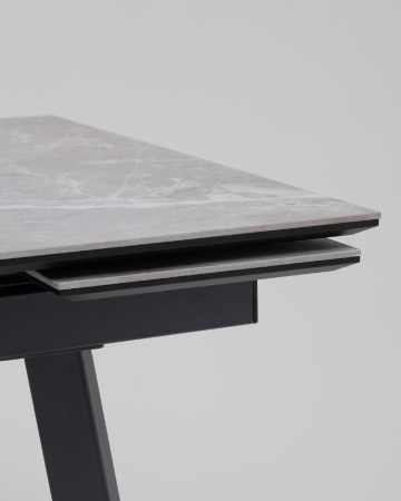 Стол Тайл 140-200/85/75 столешница керамика Larka Grey