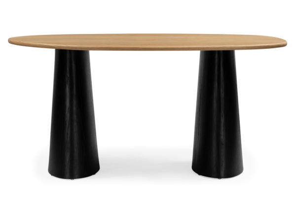 Стол деревянный Ares дуб, черный