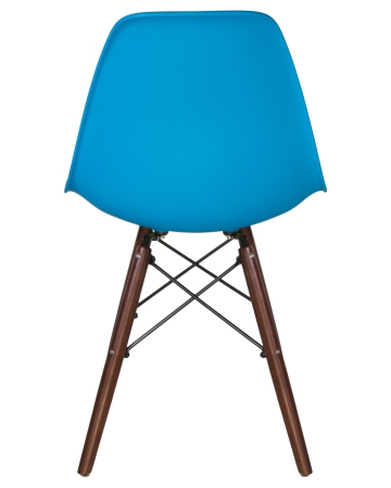 Стул обеденный LMZL-PP623 ножки темный бук сиденья голубой