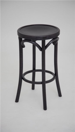 Полубарный деревянный табурет Венский 650 венге с твердым сиденьем