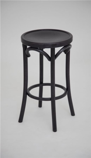 Полубарный деревянный табурет Венский 650 венге с твердым сиденьем