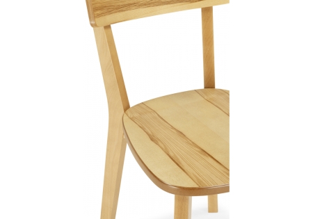 Стул деревянный Линда жесткое сидение дуб, вивид дуб