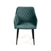 Стул с подлокотниками Robert бархат зеленый