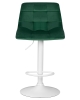 Набор 2 шт Стул барный TAILOR WHITE, зеленый велюр (MJ9-88)