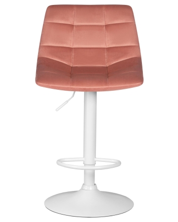 Набор 2 шт Стул барный TAILOR WHITE, пудрово-розовый велюр (MJ9-32)