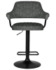 Набор 2 шт Стул барный CHARLY BLACK, серый твид (LEO11)