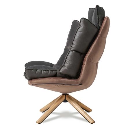 Кресло DС-1565C коричневый HE510-24B и серый