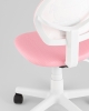 Кресло ЛОЛО Study розовый пластик белый