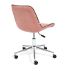 Кресло STYLE, флок, розовый
