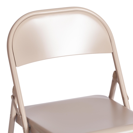 Стул складной FOLDER металлический, бежевый