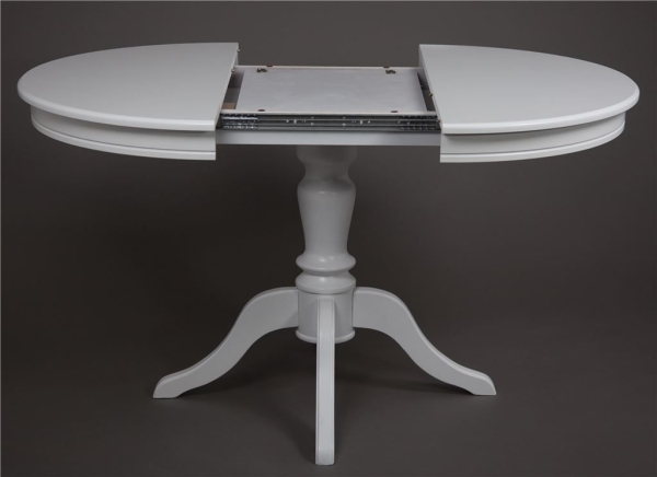 Стол "Эгина-2" белый, шпон бук тип 2